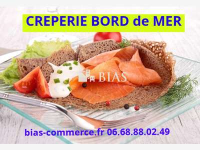 Vente crêperie station bord de mer côte Normande