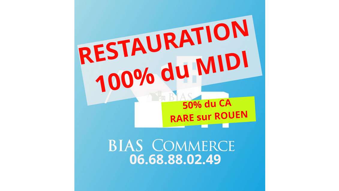 Vente restaurant d’exception midi exclusif dept 76