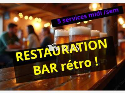 Vente restaurant bar vintage esprit unique dept 76
