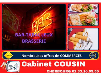 Vente Bar - Brasserie - Tabac à Valognes