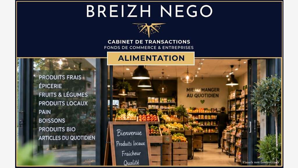 A VENDRE BAR-ALIMENTATION COMMUNE DU MORBIHAN