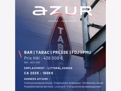VENTE Bar Tabac dans un village du littoral varois