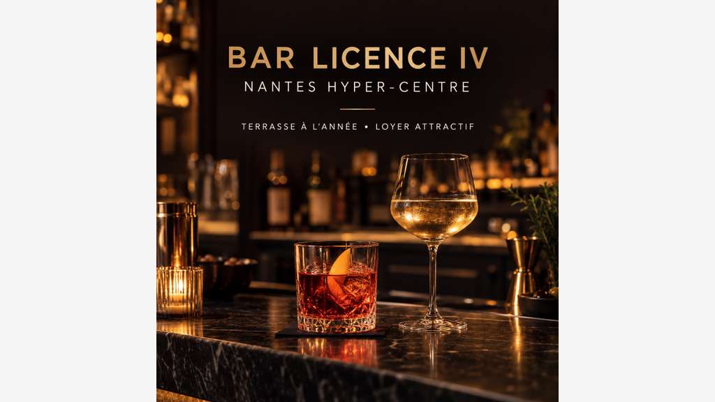 Vente bar du soir à Nantes centre  emplacement n°1