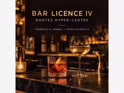 Vente bar du soir à Nantes centre  emplacement n°1