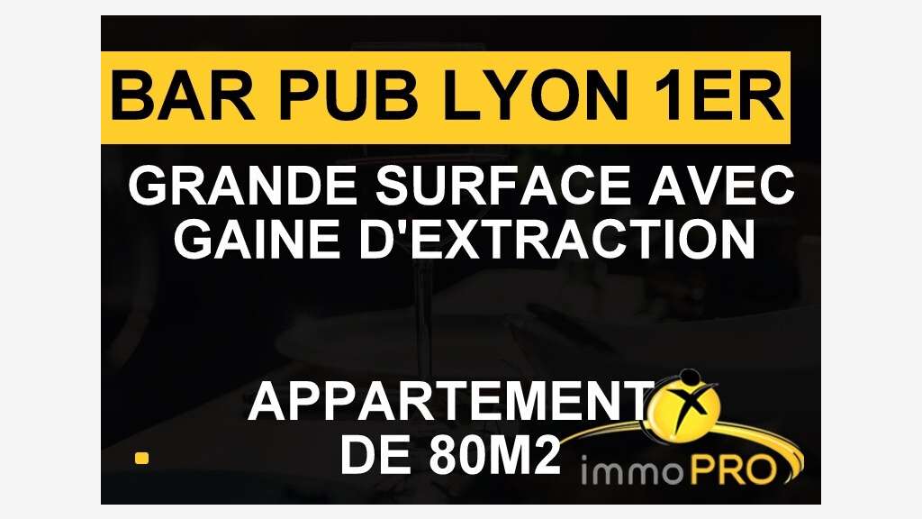 Vente bar pub festif en rue animée de Lyon