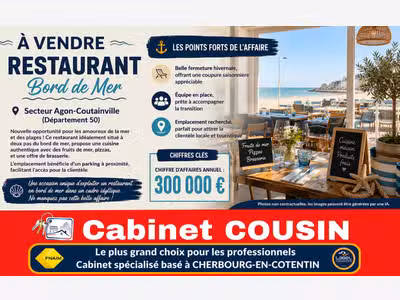 Vente restaurant à Agon-Coutainville bord de mer