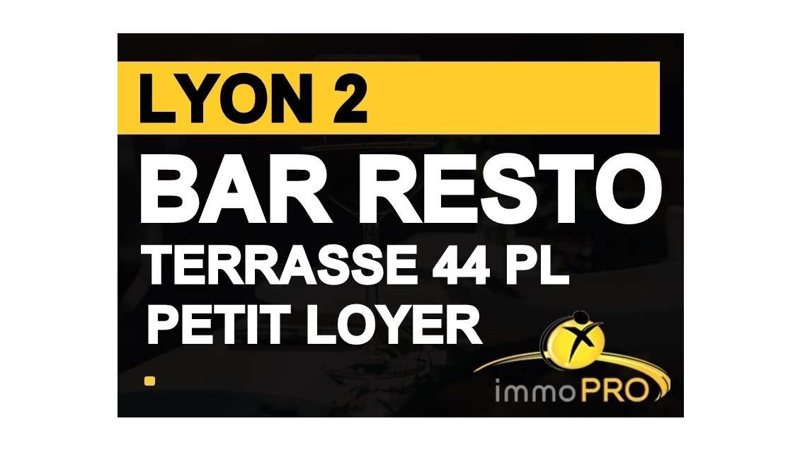 Vente bar restaurant terrasse extraction à Lyon
