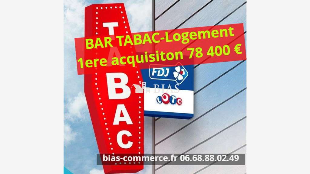 Cède bar tabac FDJ loto idéal 1 pers logement Eure