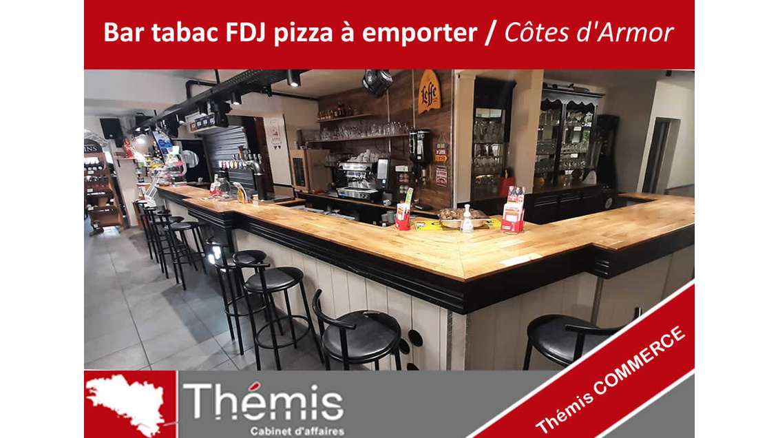 Vente bar tabac FDJ pizza ville dynamique 22