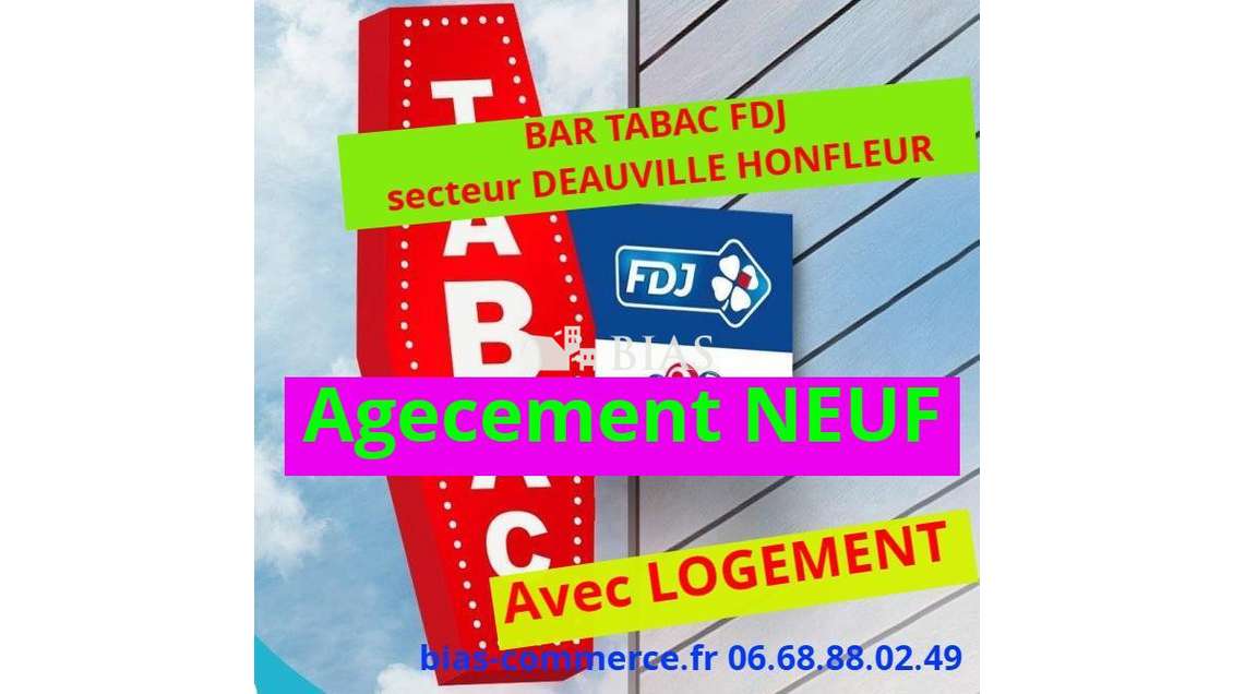 Vente bar tabac jeux loto avec terrasse Sud Eure