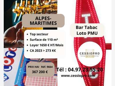 Bar tabac loto PMU à vendre à Châteauneuf Grasse