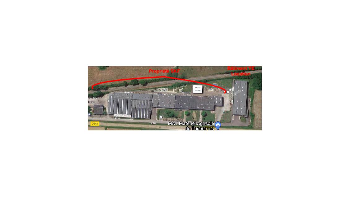À vendre bâtiment industriel 3361m² à Avallon