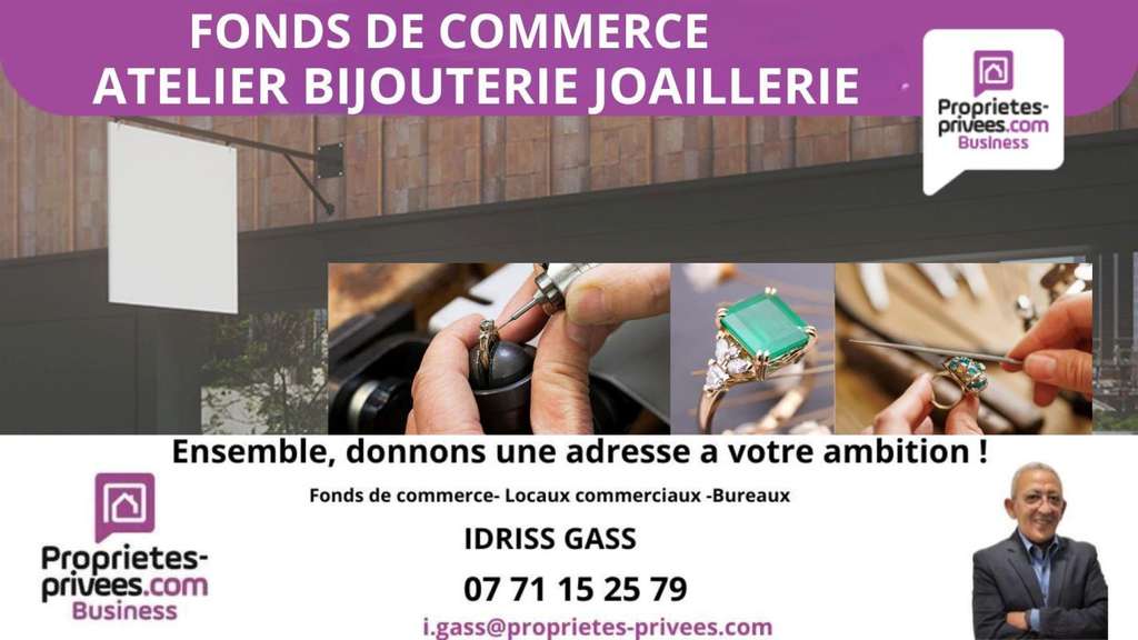 Vente atelier bijouterie joaillerie à Villeurbanne