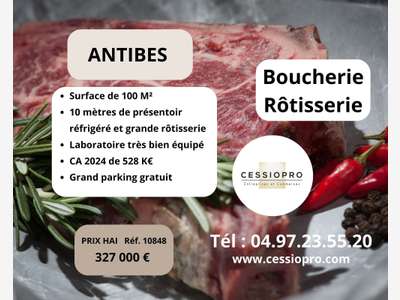 AV boucherie bonne réputation avec parking Antibes