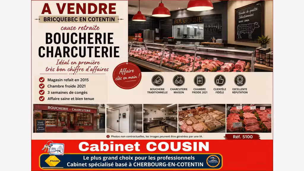 Vente boucherie charcuterie Bricquebec en Cotentin