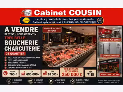 Vente boucherie charcuterie en Nord Cotentin