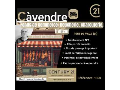 Vente Boucherie - Charcuterie à Pont-de-Vaux