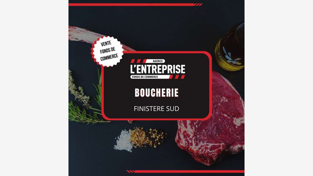 À vendre boucherie de référence empl N°1 Quimper
