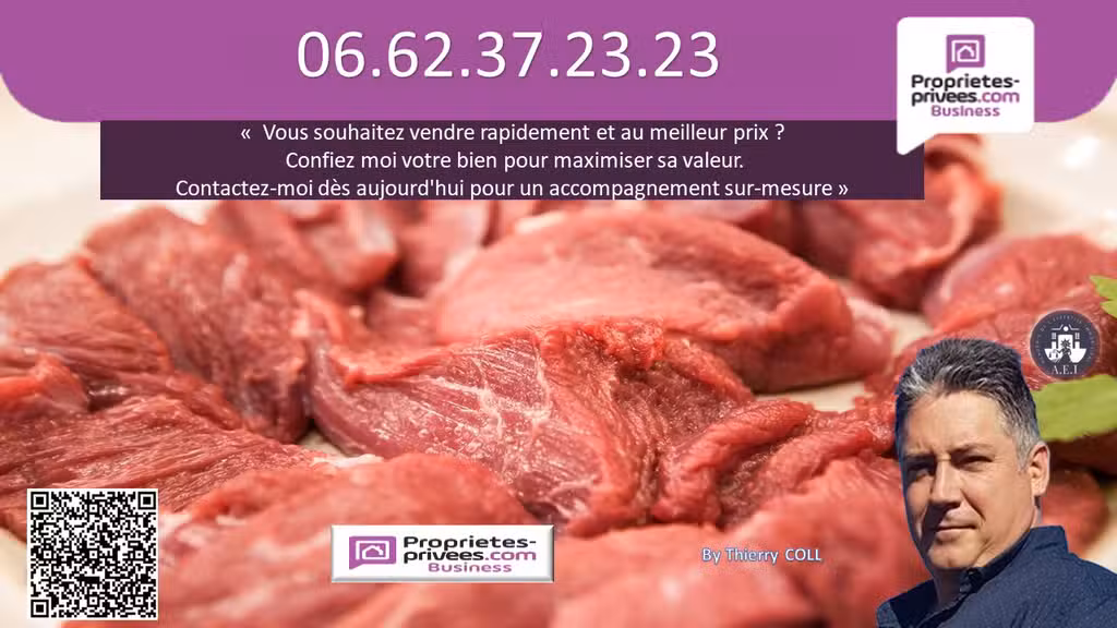 A vendre boucherie épicerie rénovée à Saint Priest