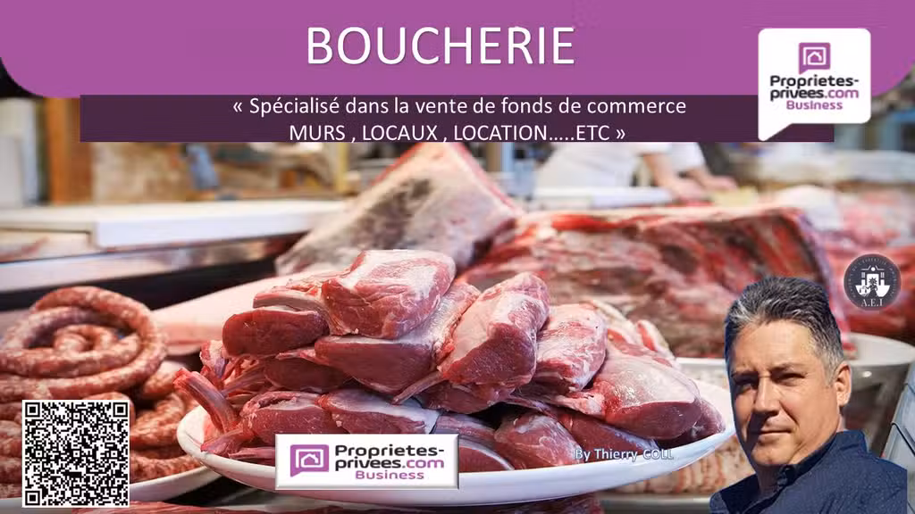 A vendre boucherie épicerie rénovée à Saint Priest
