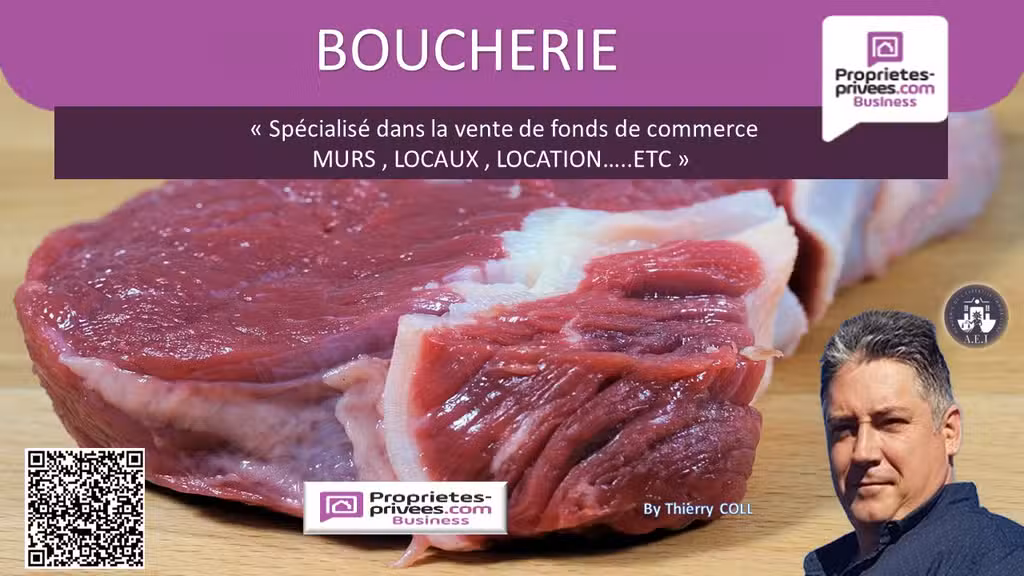 A vendre boucherie épicerie rénovée à Saint Priest