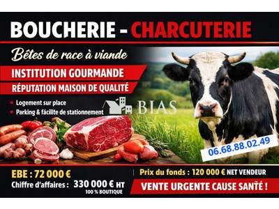 Vente Boucherie - Charcuterie à Gisors