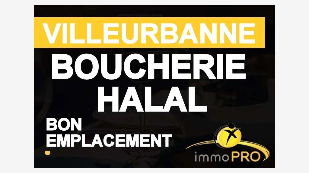 Vente boucherie halal bien équipée à Villeurbanne