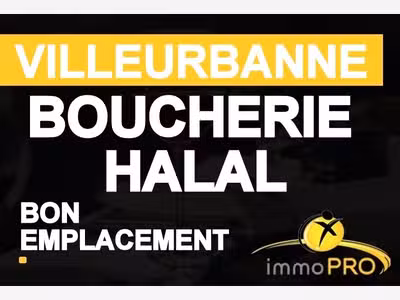 Vente boucherie halal bien équipée à Villeurbanne