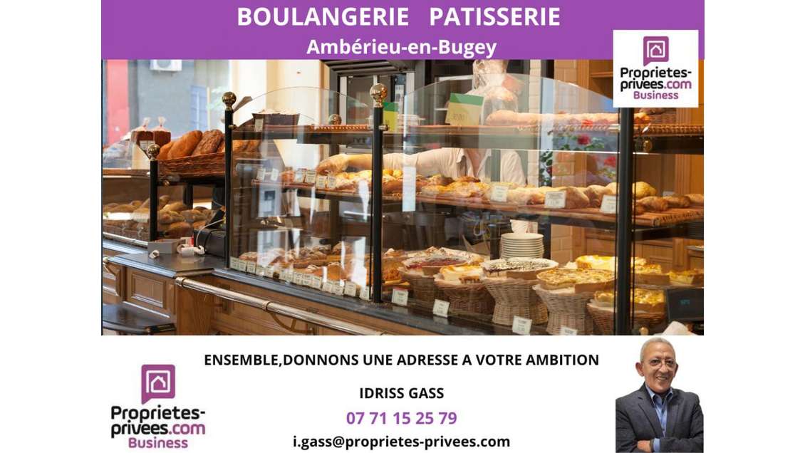 Vente boulangerie pâtisserie à Amberieu en Bugey