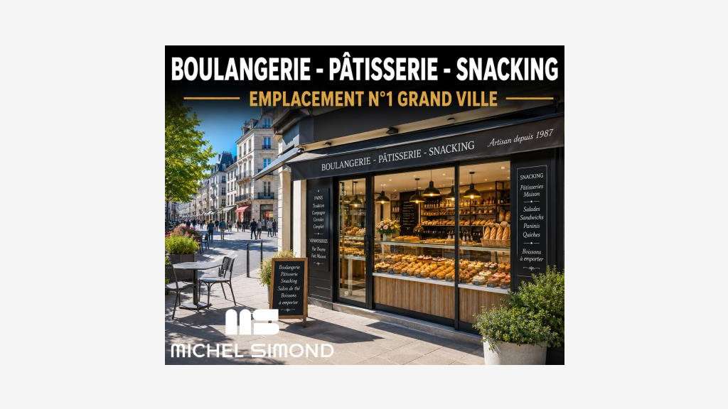 Vente boulangerie snacking N°1 ville Calvados