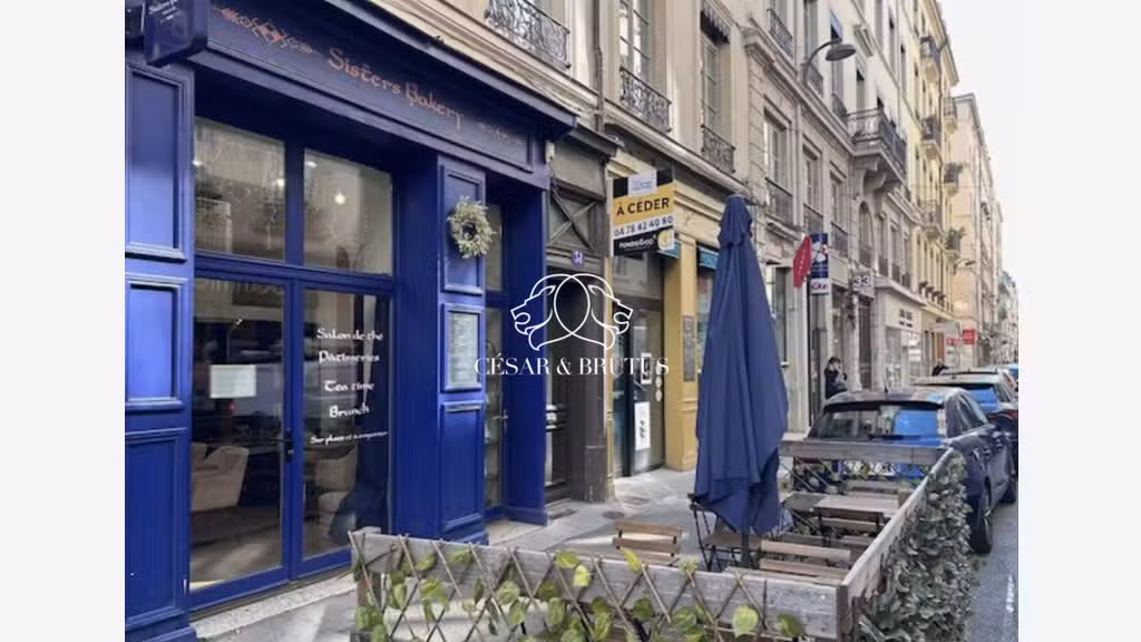 Vente salon de thé 50m² à Lyon 69002 presqu'ile
