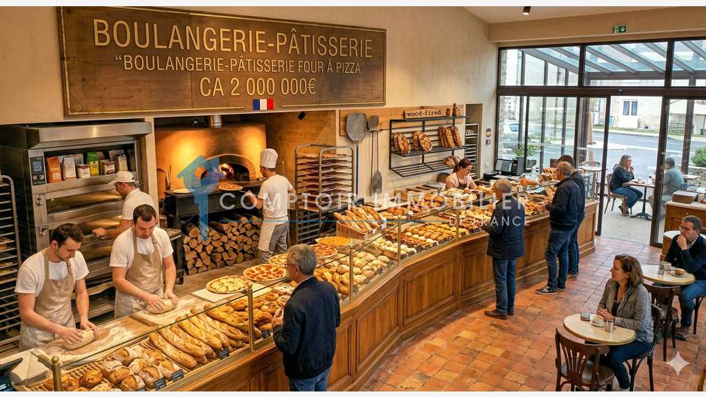 Vente boulangerie snacking Nîmes empl stratégique