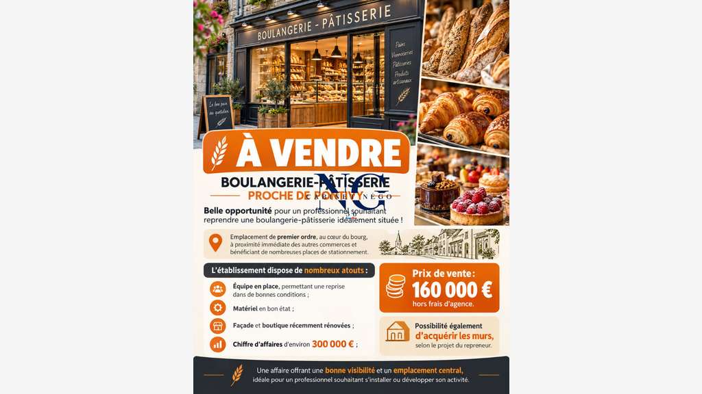 A vendre boulangerie Patisserie region de Pontivy