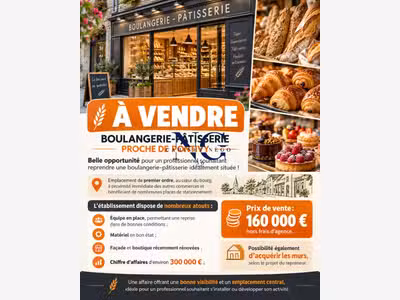 A vendre boulangerie Patisserie region de Pontivy