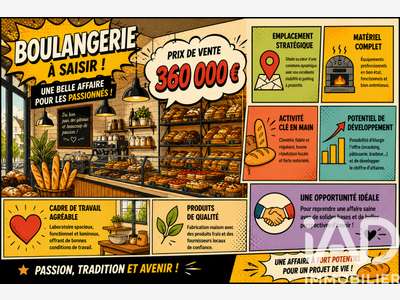 Vente boulangerie pâtisserie à Saint-Denis-en-Val