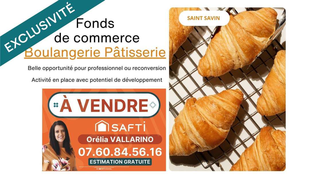 Vente FDC boulangerie pâtisserie à Saint-Savin