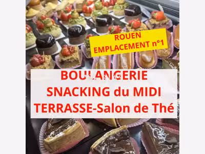 Vente boulangerie viennoiserie snacking dept 76
