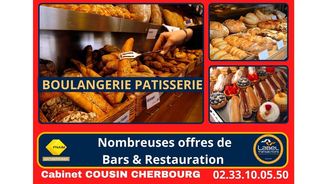 Vente boulangerie pâtisserie Cherbourg-en-Cotentin