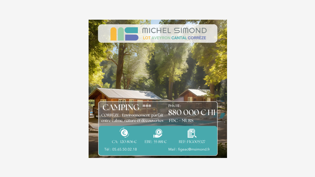 AV camping familial avec maison région recherchée