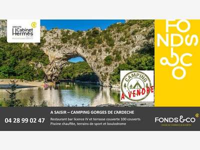 Camping à vendre dans les gorges de l'Ardèche