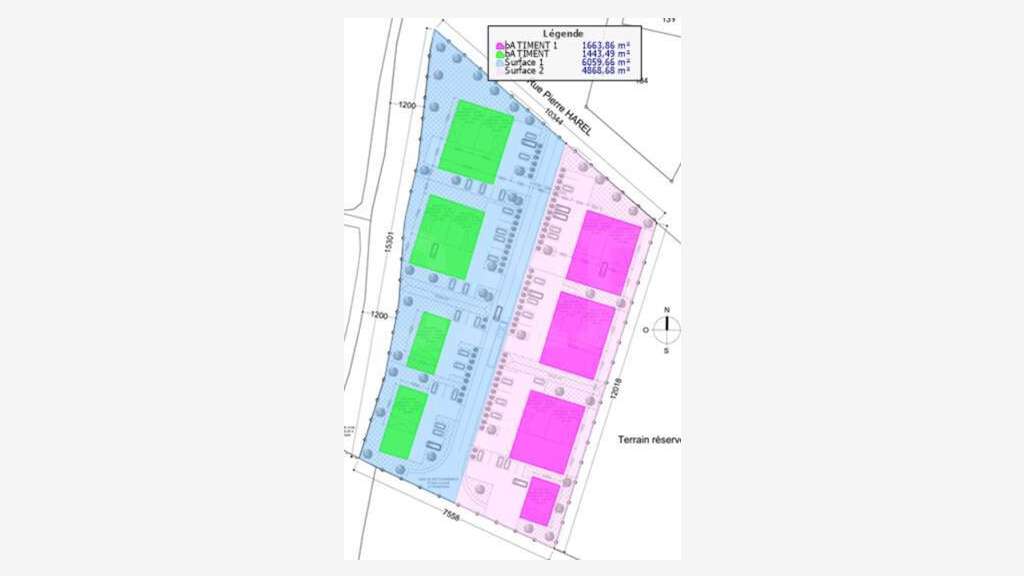 AV cellules neuves 200m² Fougères ZA Côte du Nord