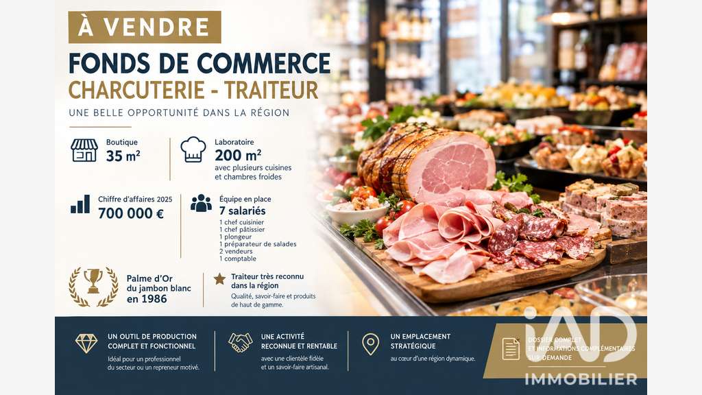 Vente charcuterie-traiteur à Croissy-sur-Seine