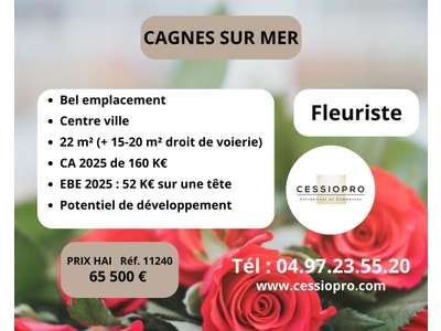 Vente Cadeaux - Fleurs à Cagnes-sur-Mer