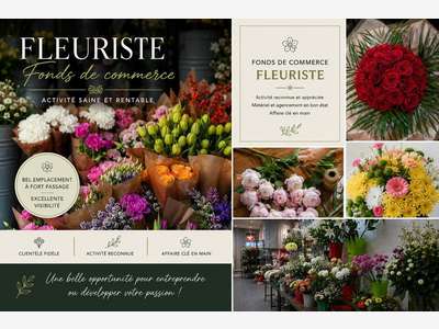 Vente FDC fleuriste emplacement N°1 à Ventabren