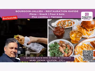 Cède FDC restaurant rapide 84m² à Bourgoin-Jallieu