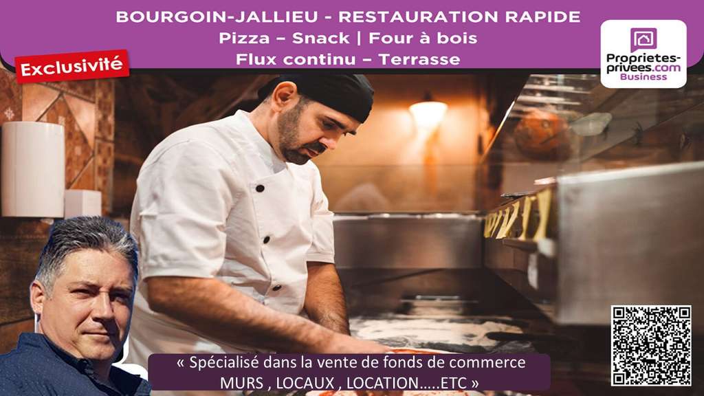Cède FDC restaurant rapide 84m² à Bourgoin-Jallieu