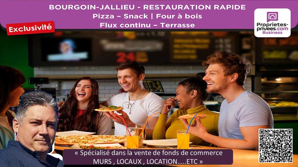 Cède FDC restaurant rapide 84m² à Bourgoin-Jallieu