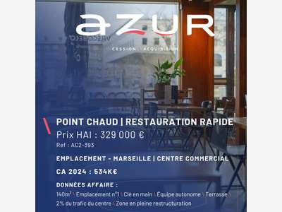 VENTE Point chaud en centre commercial