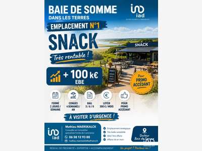 Vente restauration rapide empl N°1 sur Abbeville