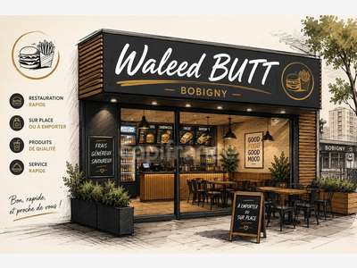 Restaurant rapide terrasse à vendre à Bobigny